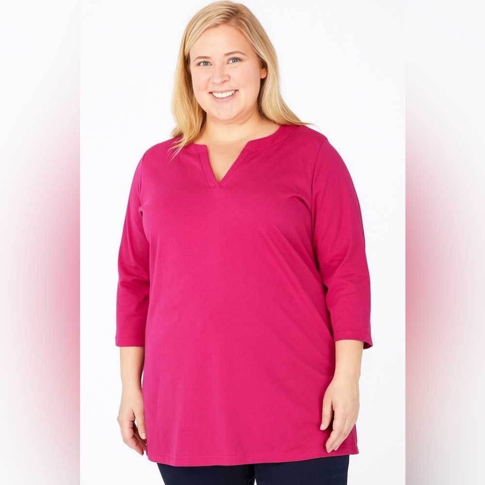 3 for $10 Women Within Pink Top